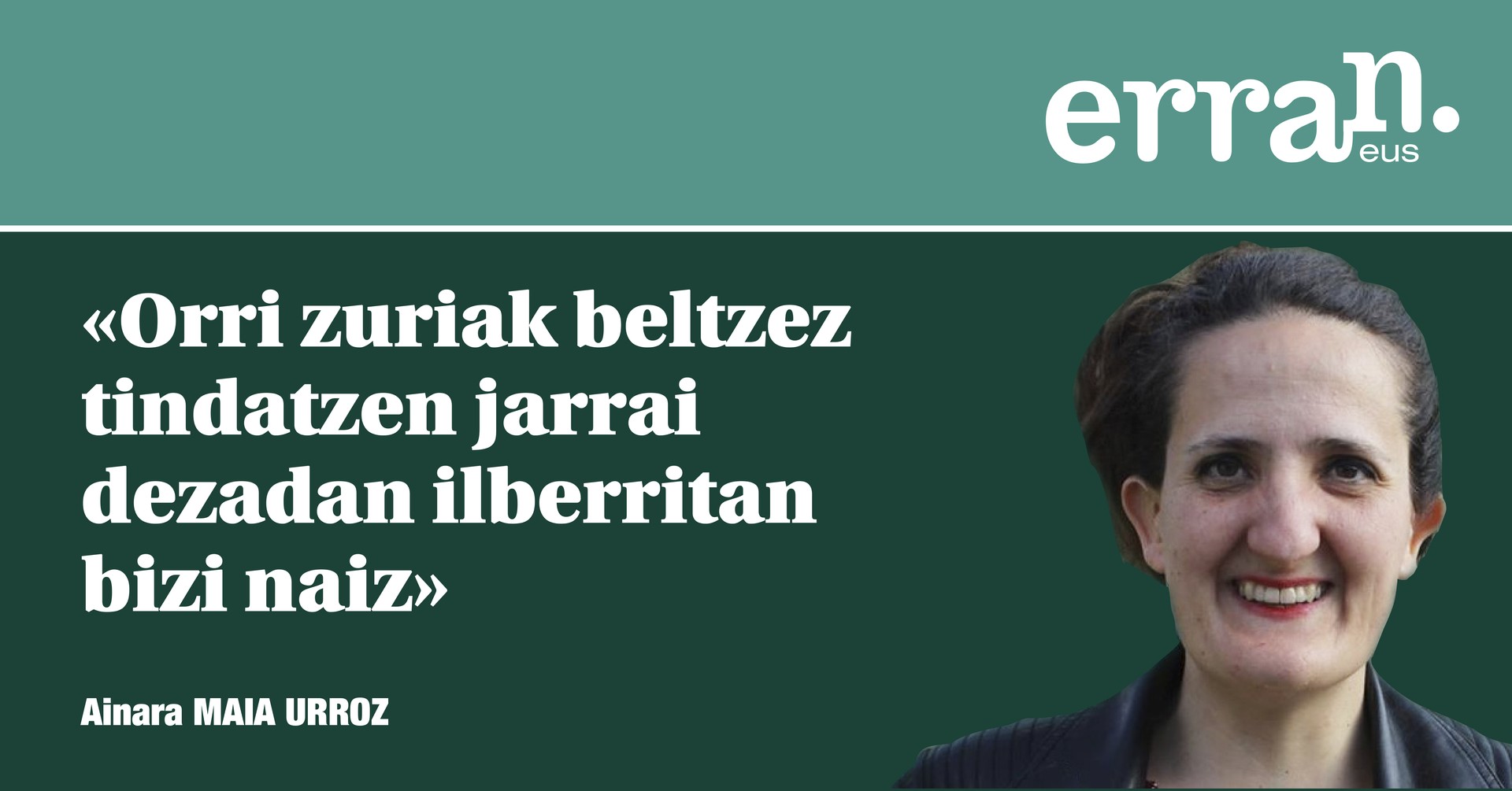 GUTUNA. «Orri zuriak tintaz margotzen»