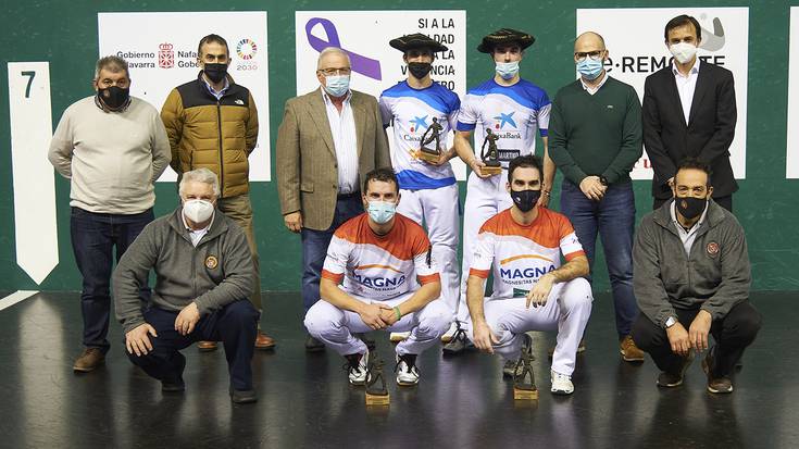 Aldabe eta Azpirozek irabazi dute binakako erremonte profesionaleko txapelketa