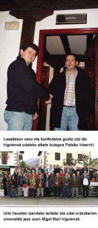 Patxiku Irisarri da herriko alkate berria