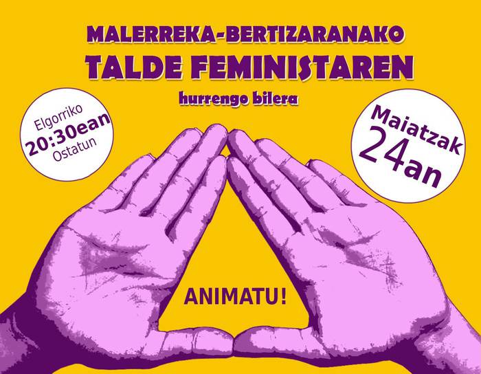 Malerreka-Bertizaranako talde feministak bilera eginen du maiatzaren 24an