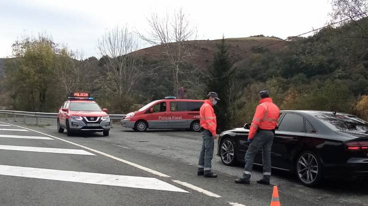 Nafarroan sartu eta ateratzeko murrizketak direla eta, trafiko kontrolak indartu dituzte Beran