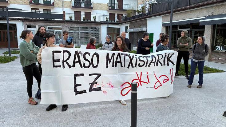 Basauriko hilketa matxista salatzeko elkarretaratzea egin dute Beran