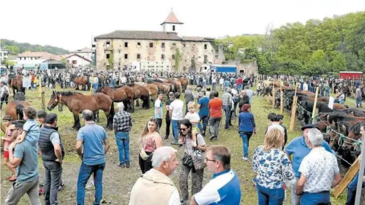 Giro ederra Urdazubin egindako Burgete arrazako zaldi lehiaketan