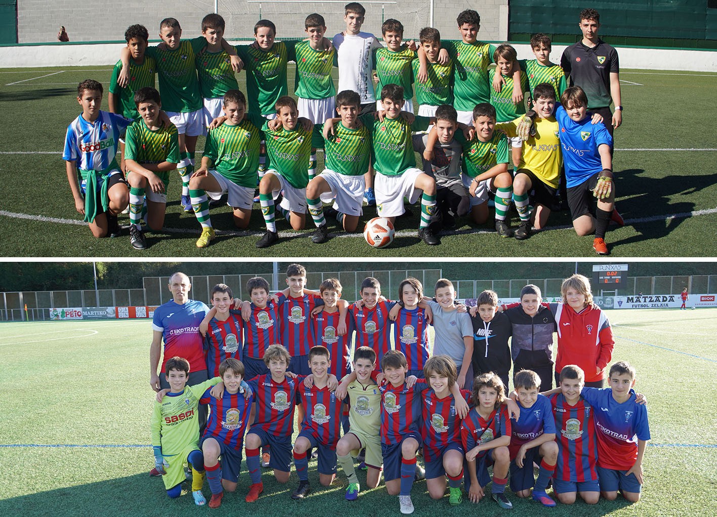 Infantil mailako futbol derbia jokatuko dute Beti Gazte eta Gure Txokoako mutikoek