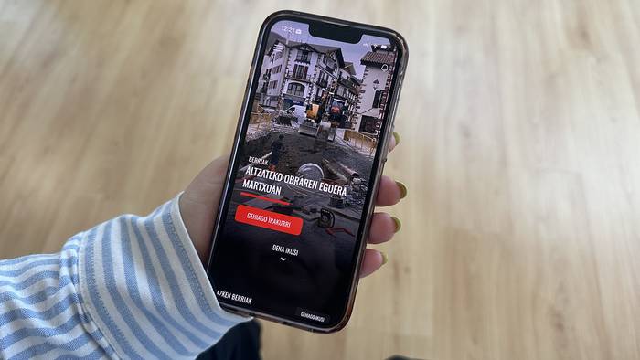 Berako albisteen berri emateko aplikazio eraberritu du Berako Udalak