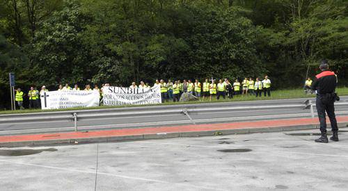 N-121-A errepidea azken aldiz moztuko dute sunbildarrek irailaren 9an
