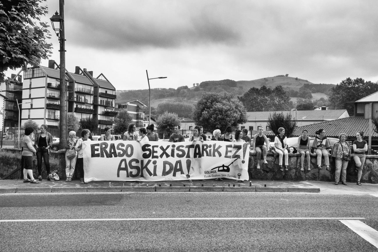 Ortziralean, Indarkeria Matxistaren Kontrako Egunaren biharamunean, manifestazioa antolatu dute Beran