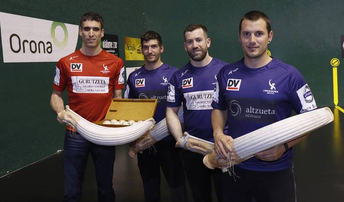 Xanti Uterga doneztebarra eta Aritz Zubiri goizuetarra, Sagardoaren txapelaren bila