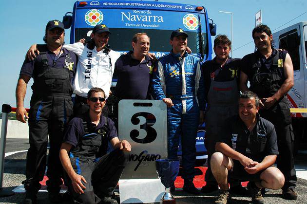 Javier Mariezkurrena kamioi gidari doneztebarra podiumera igo zen Nogaroko azken karreran