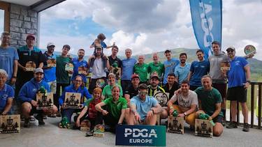 Baxi Basajauneko kirolariak Nafarroako V. DIsko Golf Irekiko podiumera igo dira