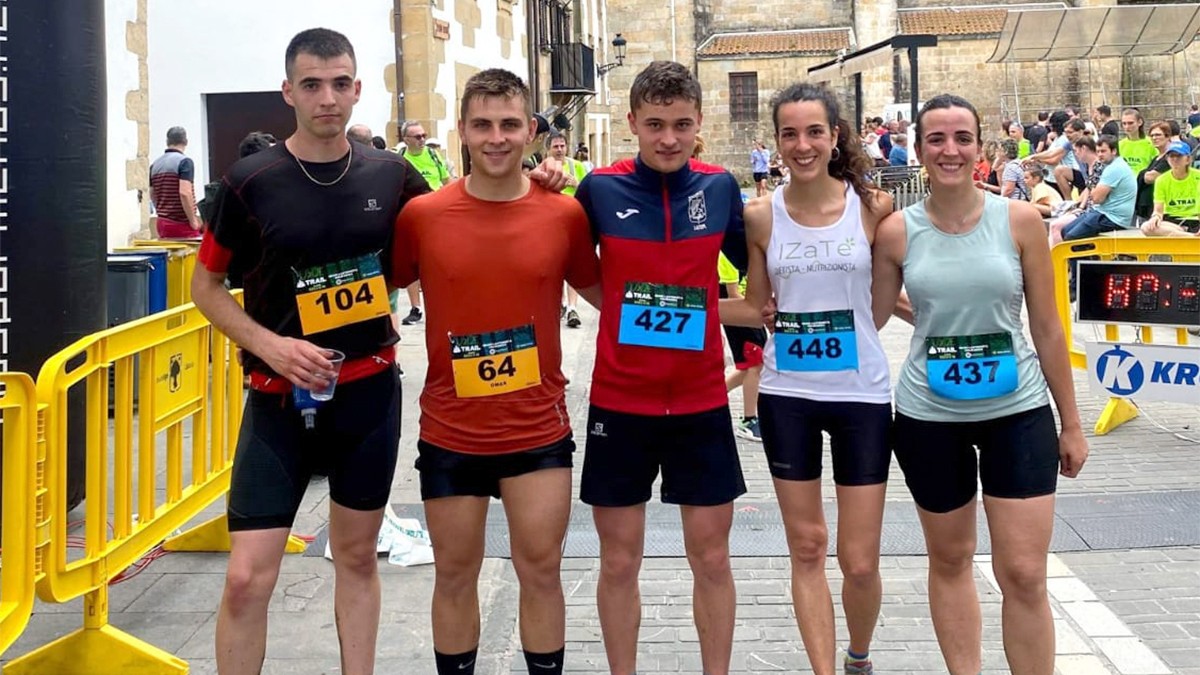 Uxue Trail mendi lasterketa solidarioan parte hartu dute Leitzako gazte batzuek