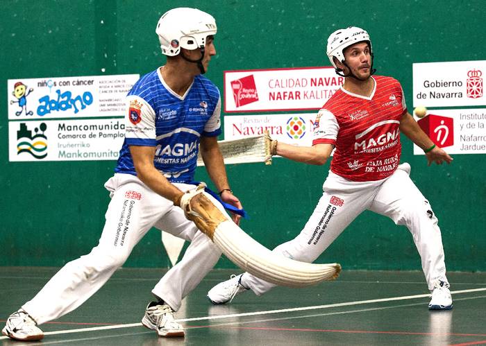 Uterga eta Otxandorena aurrez aurre izanen dira gaur Agoitzen Nafarroako erremonte txapelketako bigarren jardunaldian