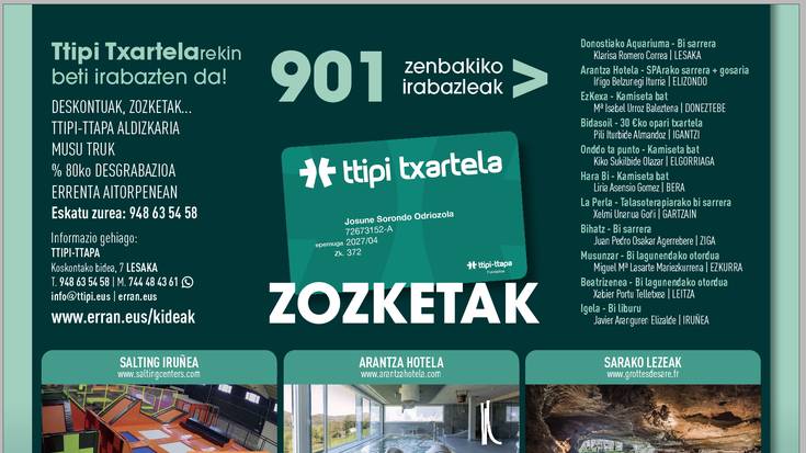 ZOZKETAK ttipi-ttapa 901 zk.