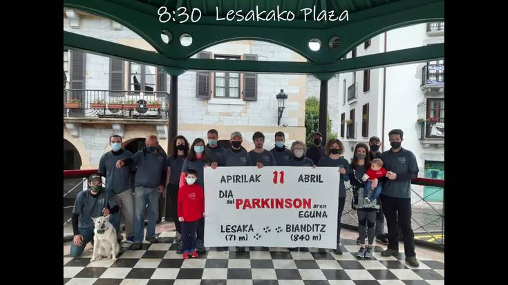 [Bideoa] Antto Fagoaga lesakarra Bianditzera igo da Parkinsonaren Egunean