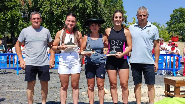 Maika Ariztegik hamaseigarrenez eta Josetxo Urrutiak hamabigarrenez irabazi dute Nafarroako ingude altxatze txapelketa