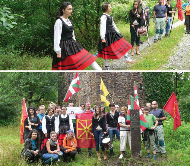 Konkistaren 500. urteurrena gogoan oroitarria jarri dute Iberoko dorrean