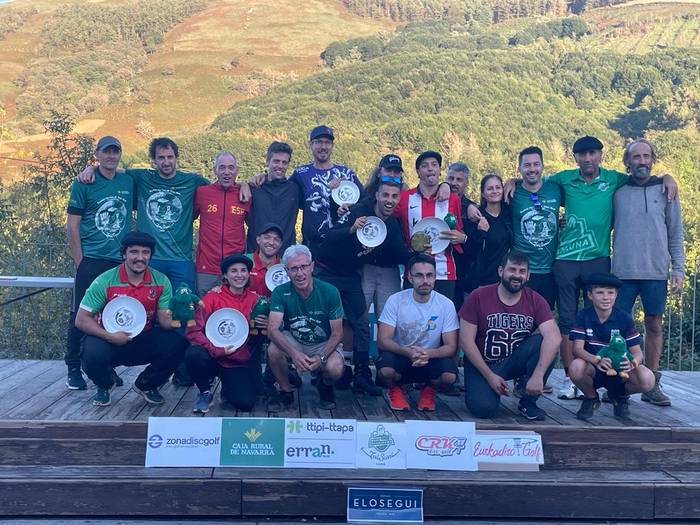 Baxi Basajauna taldeko Iñaki Gonzalez Euskal Herriko disc golf txapeldun suertatu da Igantzin