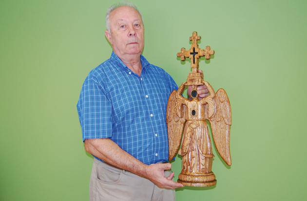Mikel Aingeruaren irudia egin du Iriarteko Migel Arregik 