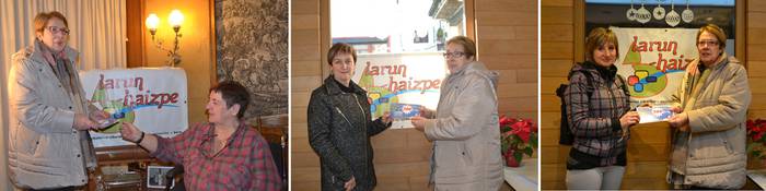 200 euroko hiru erosketa bono banatu ditu Berako Larun Haizpe elkarteak