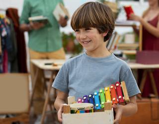 Zaporeak elkarteari laguntzeko ekimen solidarioa antolatu dute Aresoko eskolan