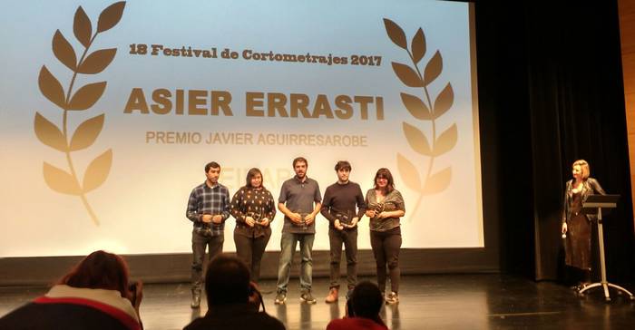 Asier Errasti film laburren jaialdian euskarazko pelikularik onenaren saria jaso du Berako Katubik