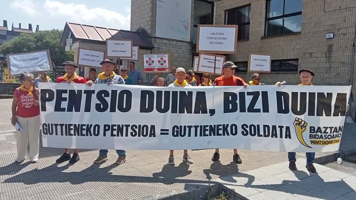 Pentsio duinak aldarrikatzetik haratago doan mugimendua dela erranez borobildu dute ikasturtea Baztan-Bidasoaldeko pentsiodunek