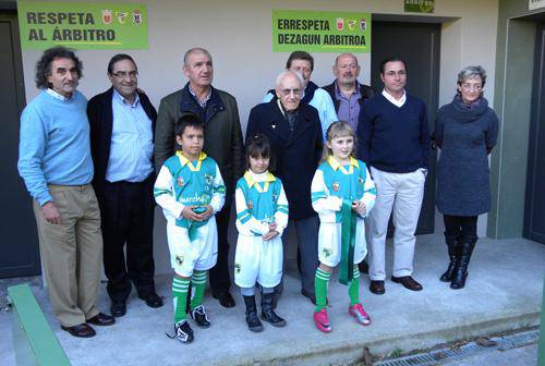 Lesaka eta Berako futbol zelaietan egindako lanak inauguratu dituzte azaroaren 12an