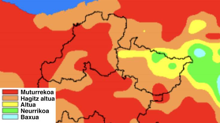 Bihar baso suteak izateko arriskua «muturrekoa» dela ohartarazi dute basozainek