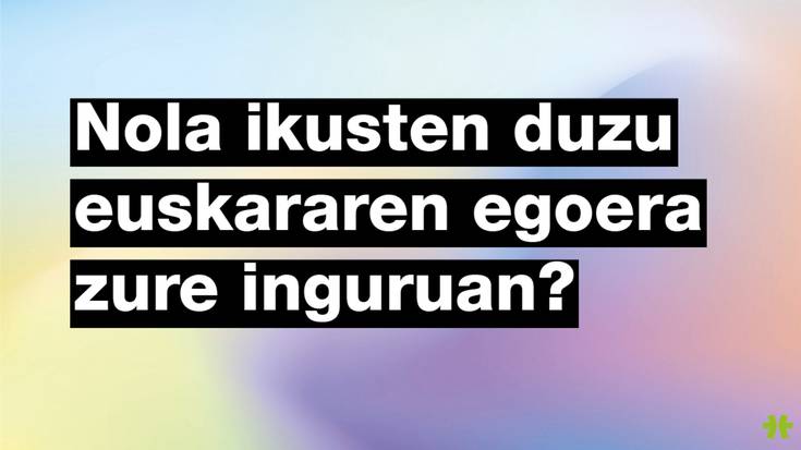 Zer diote herritarrek euskararen egoerari buruz?