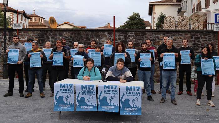 Martxoaren 17ko greba deialdirako Baztan-Bidasoan antolatutako mobilizazioen berri eman dute