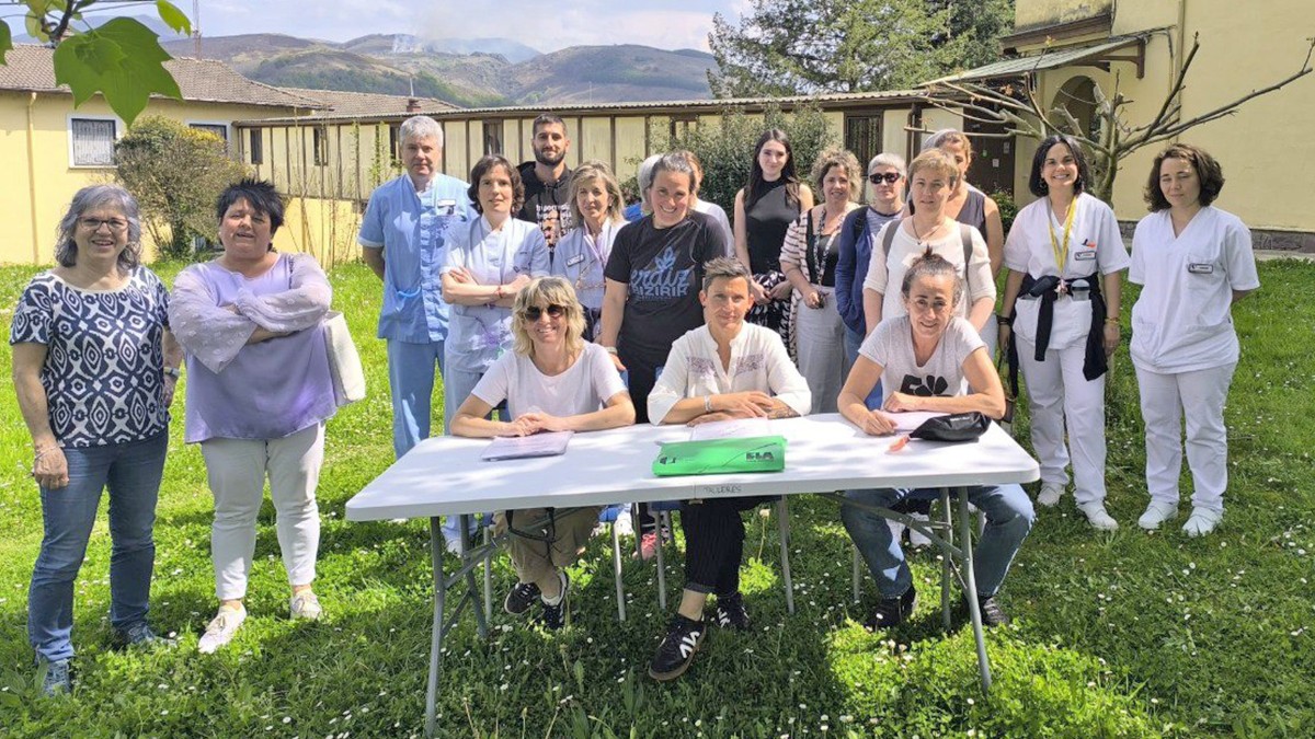 «Nafarroako Gobernuaren ardura agerian jartzeko» elkarretaratzea eginen dute bihar Elizondoko Benito Menniko langileek Iruñean