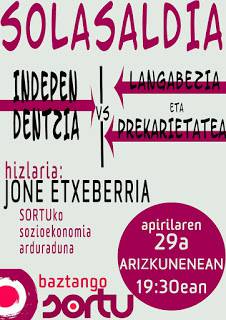 Independentzia vs. Langabezia eta Prekarietatea