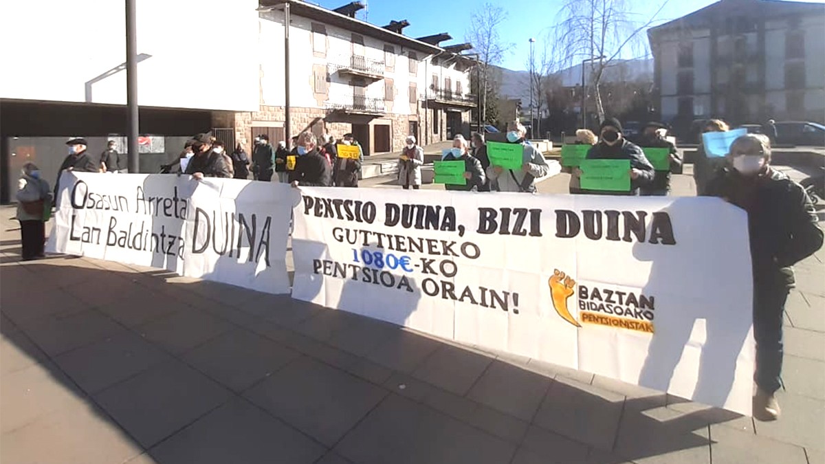 Batez beste, zenbateko pentsioa kobratzen dute pentsiodunek udalerri bakoitzean?