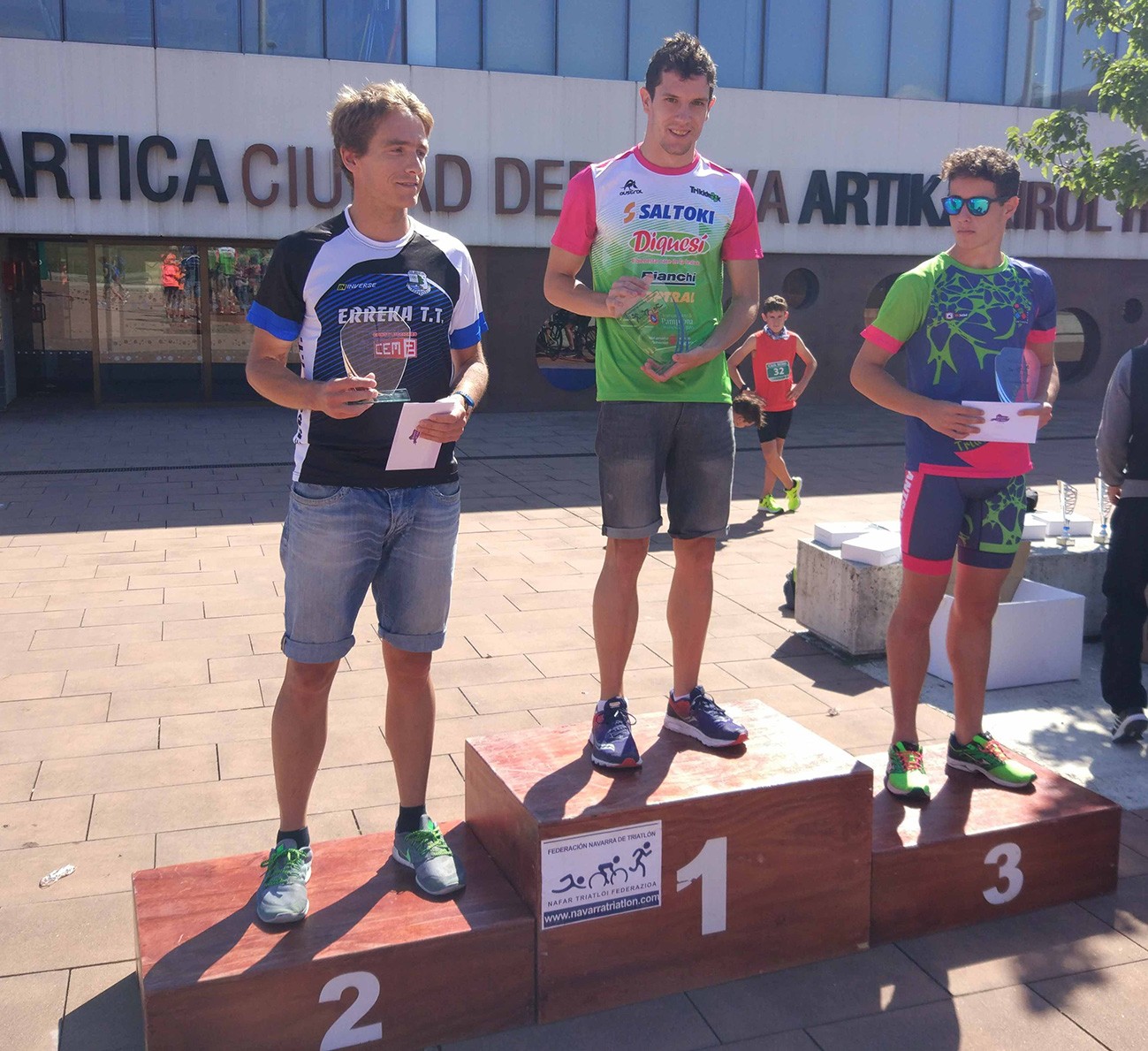 Aritz Perez beratarra bigarren izan da Nafarroako aquatlon txapelketan