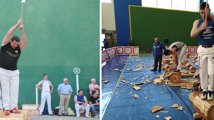 Joxean Etxeberria eta Patxi Mindegia Urrezko Banakako Aizkolari Txapelketako saioan lehiatuko dira larunbatean Leaburun