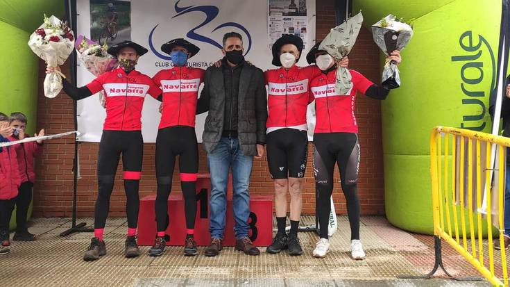 Luziano Mitxelena lesakarrak irabazi du Nafarroako Master60 txirrindularitza txapelketa