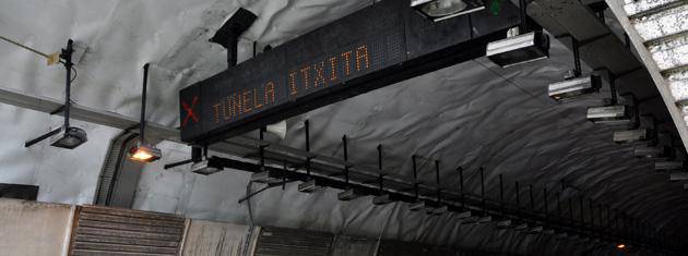 Belateko tunelak itxiko dituzte gaur gauean Irunerako norabidean