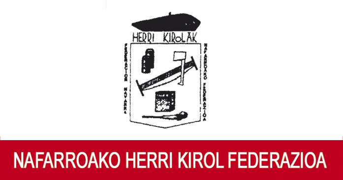 NAFARROAKO HERRI KIROL FEDERAZIOA logotipoa