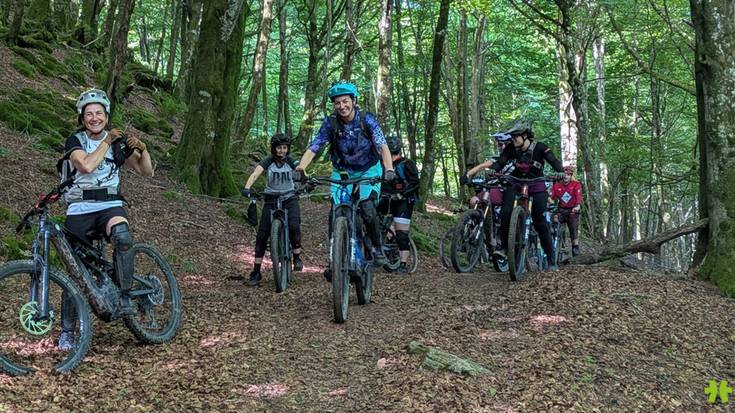 [ARGAZKIAK] Hemeretzi emakumek parte hartu dute Leitzako MTB hitzorduan