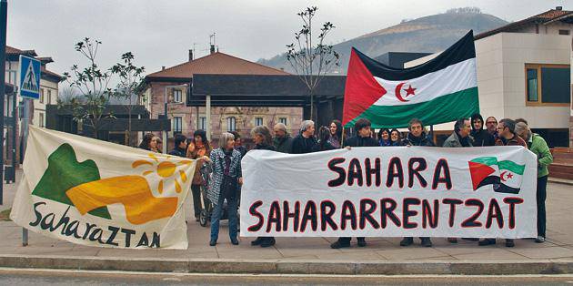 Sahara sahararrentzat dela aldarrikatu dute Elizondon  