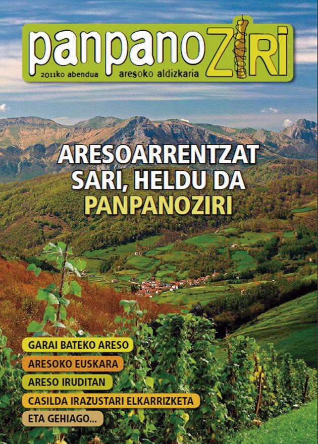 Panpanoziri aldizkariko lantaldea berritu nahi dute Areson