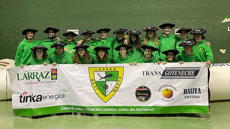 Euskal Herriko sokatira txapelketako zazpi txapeletatik sei Beti Gaztek jantzi ditu