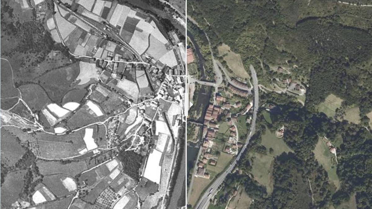 Sunbillako bi argazki hauen artean 70 urte pasatu dira
