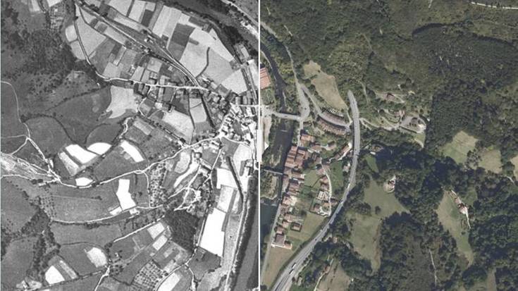 Sunbillako bi argazki hauen artean 70 urte pasatu dira