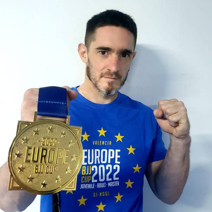 Europako jiu jitsu txapelketa irabazi du Charly Speratti igantziarrak bigarren aldiz