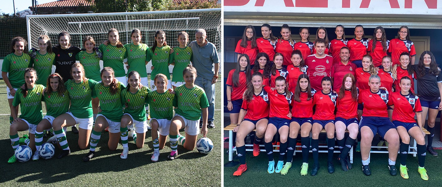 Futbol derbia jokatuko dute Beti Gazte eta Baztango neska kadete-infantilek