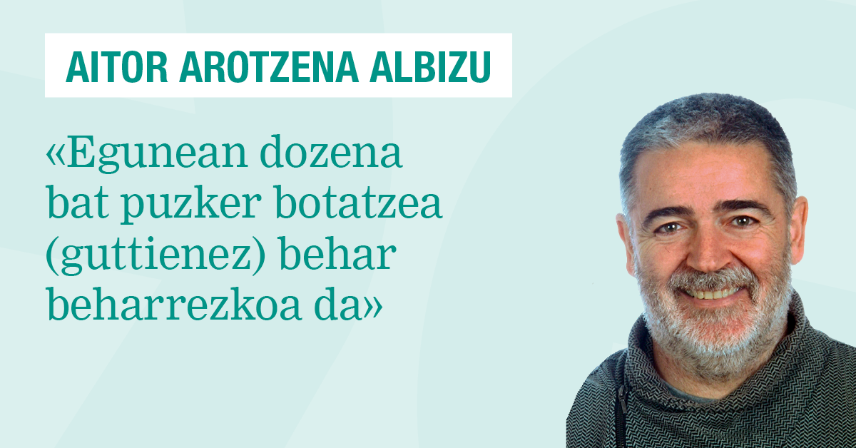 Dozena bat puzker egunean