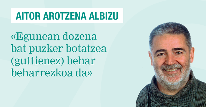 Dozena bat puzker egunean