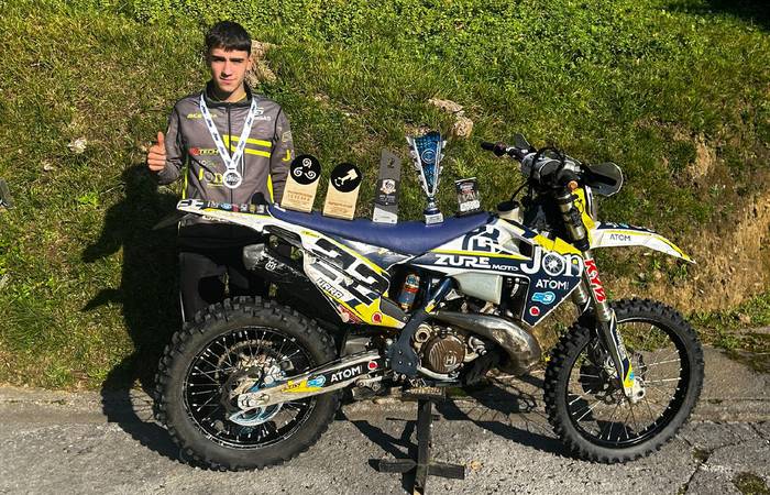 Goiuri Urra motor gidari lesakarra Espainiako Hard Enduro Extrem txapelketan bigarren izan da