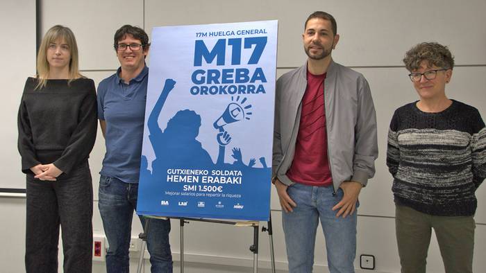 Martxoaren 17an greba orokorrerako deia
